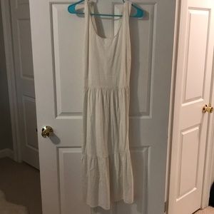 White linen dress